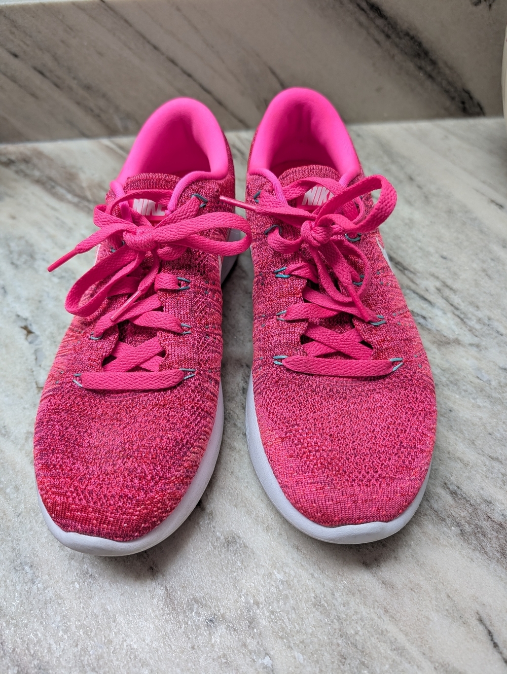 Nike Women's Hot Pink Knit Running Sneakers